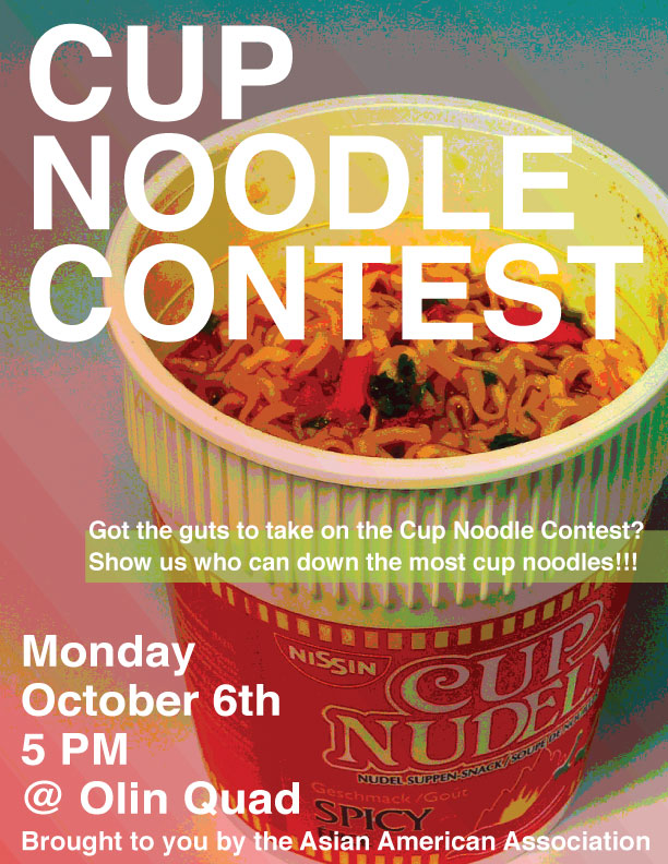Cup Noodle Contest Poster